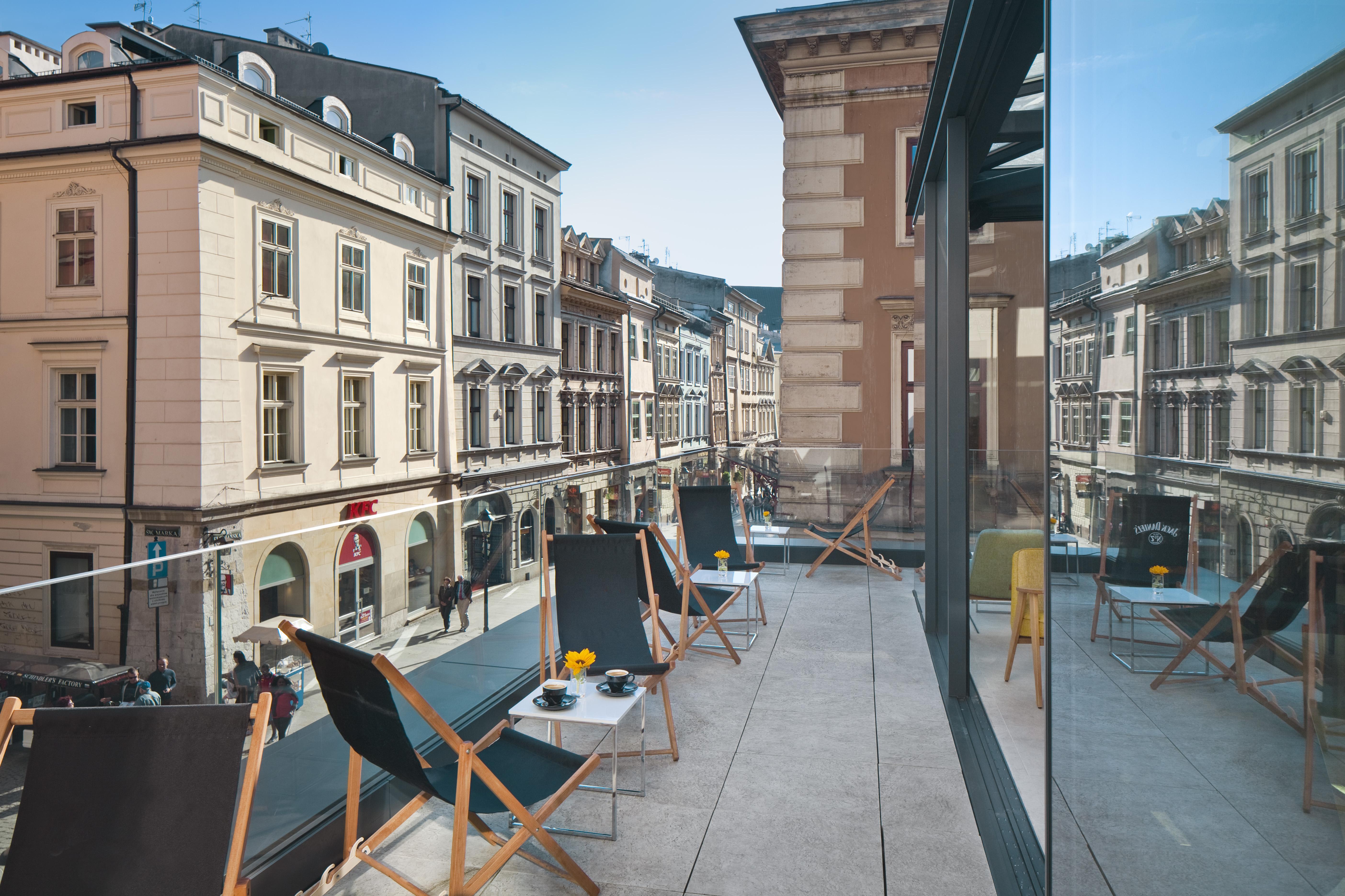 Wyndham Grand Krakow Old Town Hotel Exterior photo The terrace of the hotel